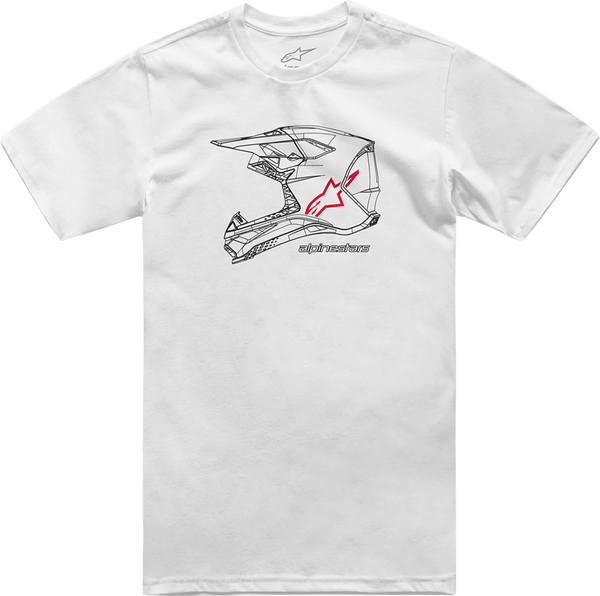 Mx Helmet Csf T-shirt White -0