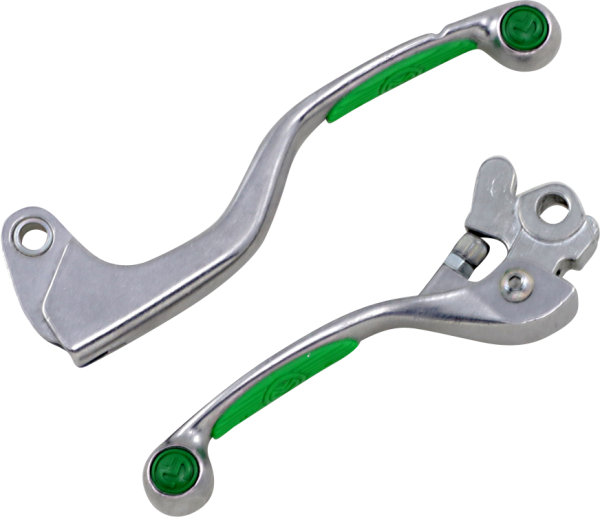 MOOSE RACING Competition Lever Green, Silver 