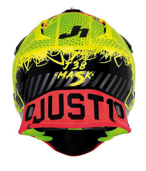 Casca JUST1 J38 Mask Fluo Yellow/Red/Black-1