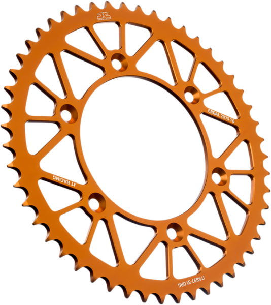 JT SPROCKETS Racelite Aluminum Rear Sprocket Orange 