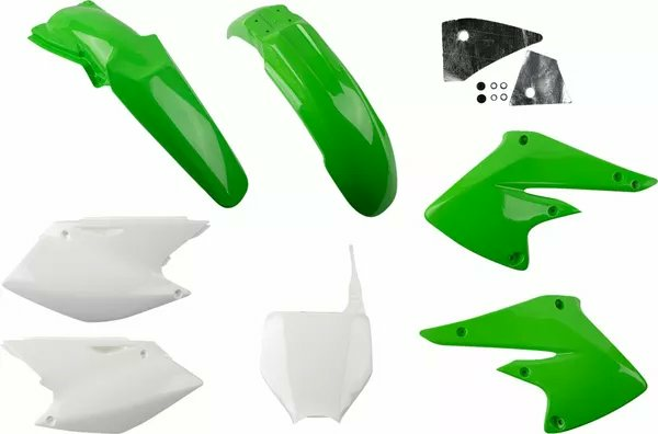 Full Body Replacement Plastic Kit Green, White-0