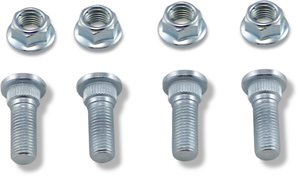 MOOSE RACING Wheel Stud-nut Kit Silver 