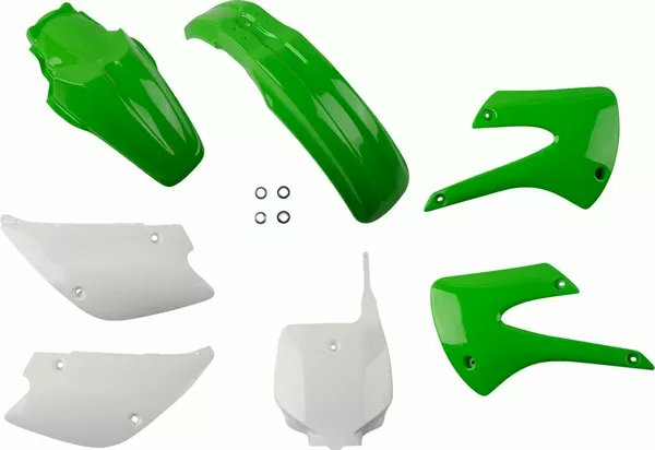 Full Body Replacement Plastic Kit Green, White-0