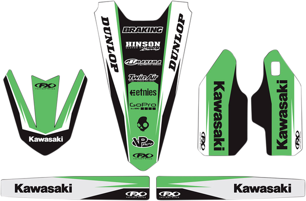 Trim Kit Graphics Black, Green, White