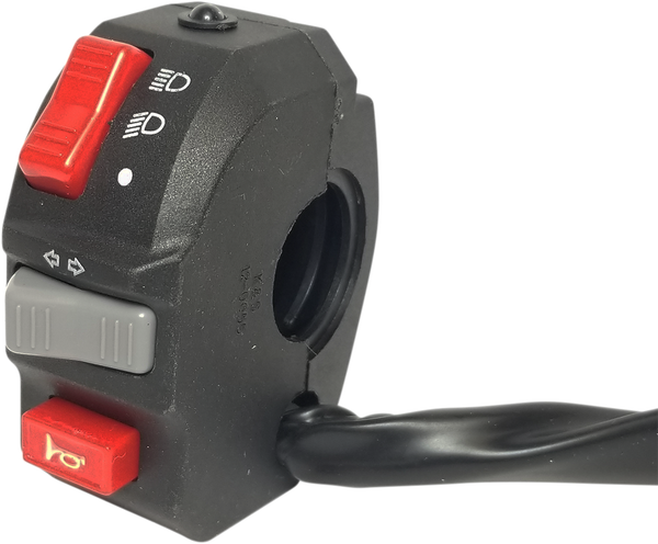 Offroad Handlebar Switch With 9-pin Connector Black, Red