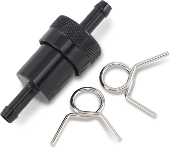 Anodized Aluminum Fuel Filter Black