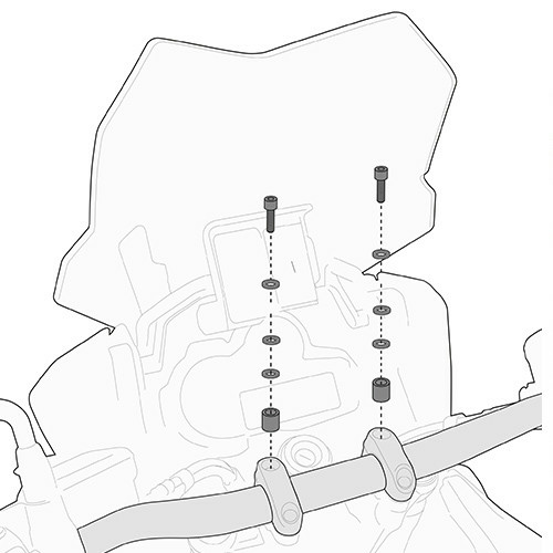 Kit Montare Smart Bar Kappa YAMAHA MT-07 Tracer '16-'19