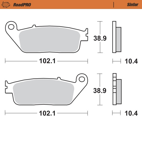 Roadpro Sinder Brake Pad Rear