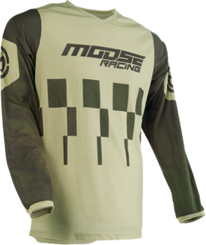 Tricou Moose Racing Qualifier Green/Tan-3