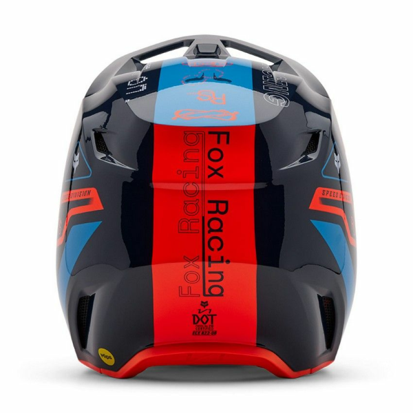 Casca Copii FOX V1 Race Spec Black/Blue/Orange-1