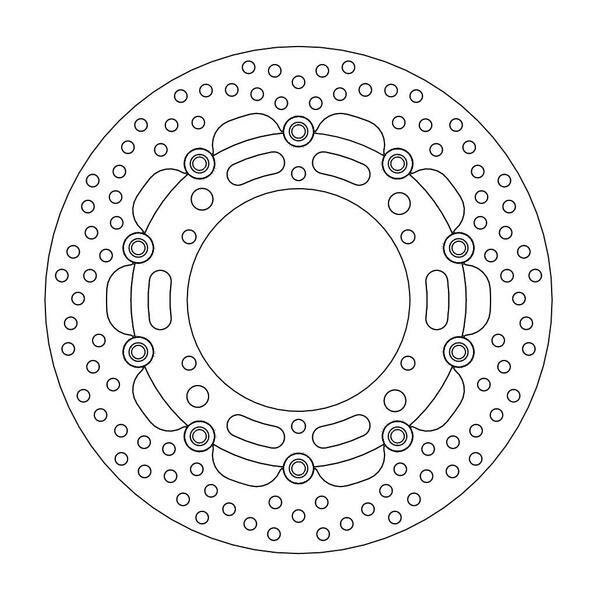 Halo Series Floating Rotor Black, Stainless Steel