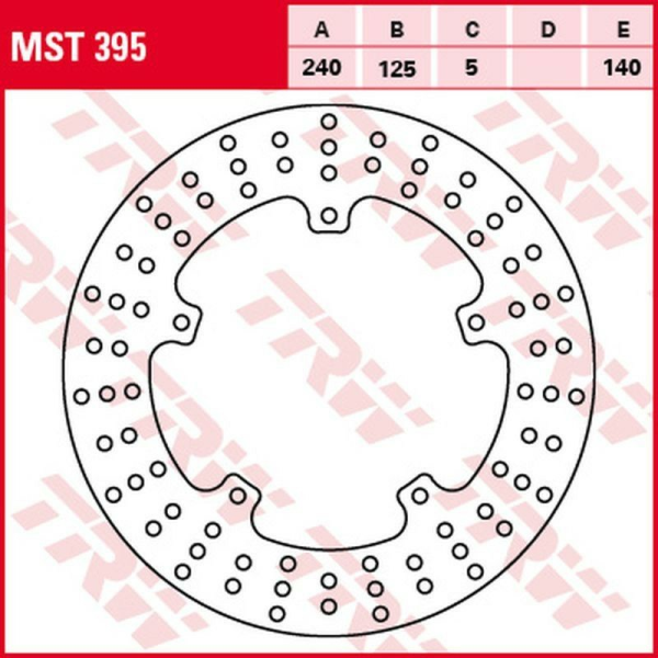 Disc frana spate TRW APRILIA SR 125/300 '11-/ GILERA NEXUS 250 '06 -'08/NEXUS 125 '07 -'15/NEXUS 300 '08 -'14/NEXUS 500 '04 -'15/PIAGGIO X7 125/250 '08 -'14/X8 125/200/250 '04 -'06/X9 500 '04 -'07/MP3 300 '10 -'17