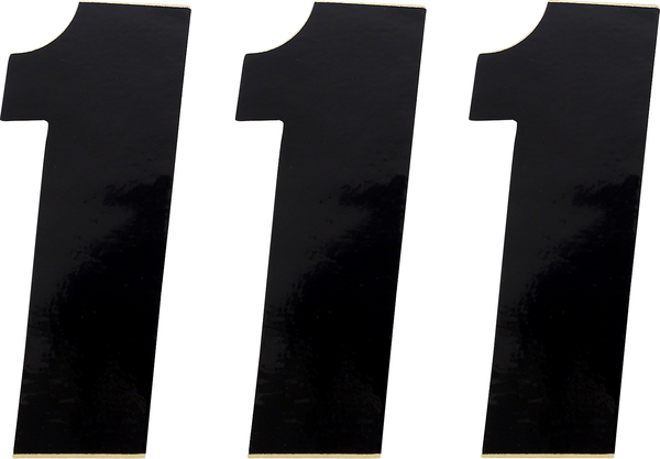 MOOSE RACING Vinyl Race Numbers Black -0