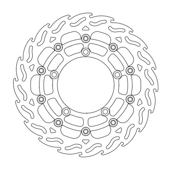 Flame Series Floating Rotor Black