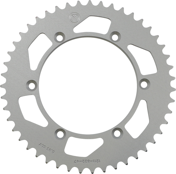 MOOSE RACING Rear Aluminum Sprocket Silver -0