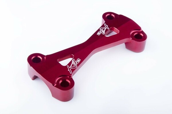 Mx-en Upper Handlebar Clamps Red, Anodized-0