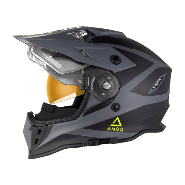 AMOQ Adaptor Helmet Electric Visor Black/Grey/HiVis XS-0