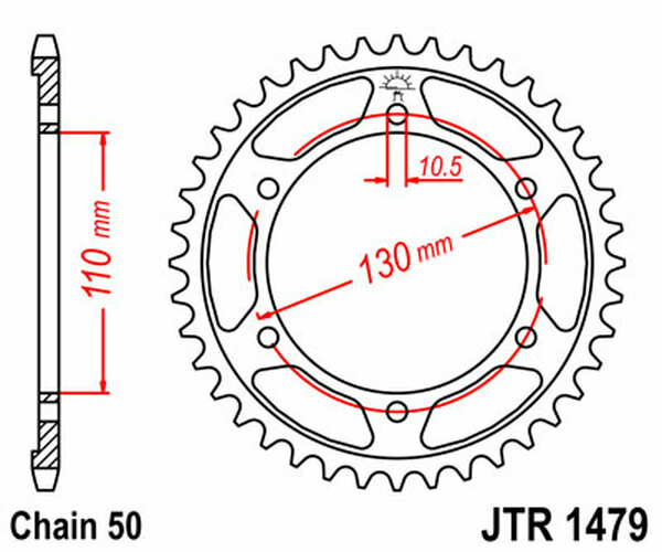 JT SPROCKETS Induction Hardened Black Zinc Finish Rear Sprocket Black, Zinc -9b99edbee3199fa27e746850a4f33459.webp