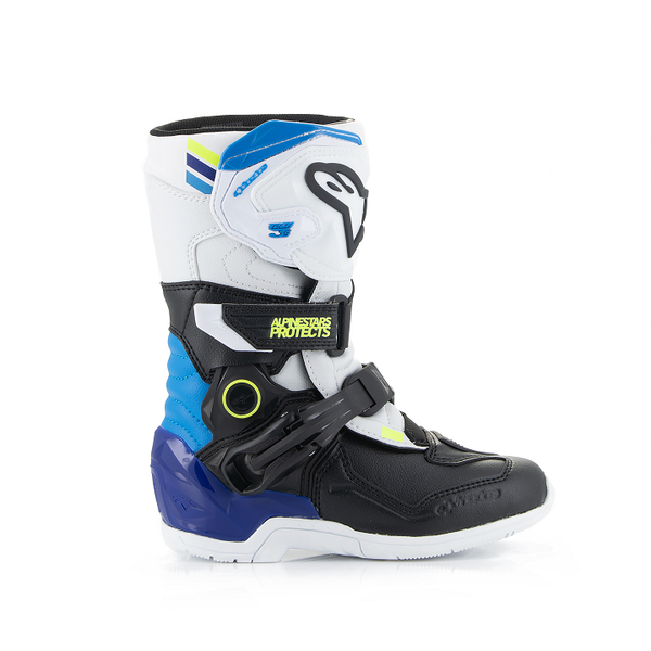 Cizme Copii Alpinestars Tech 3s White/Black/Blue-4