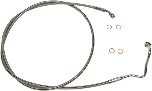 Xr Stainless Upper Brake Line Silver, Polished-0