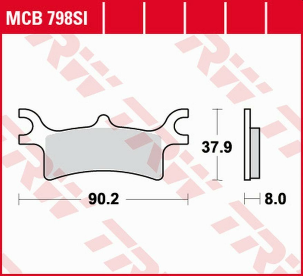 Placute frana spate TRW Sinterizate OFFROAD POLARIS SPORTSMAN 400 '03 -'05/SPORTSMAN 450 '06 -'07/SPORTSMAN 500 '03 -'08/SCRAMBLER 500 '05 -'10/SPORTSMAN 600/700 '02 -'06/SPORTSMAN 800 '05 -'08