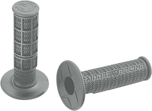 MOOSE RACING Flange Style Stealth Mx Grips Gray 