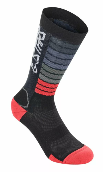 Sosete MTB Alpinestars Drop 22 Black/Bright Red-0