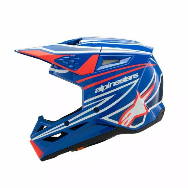 Alpinestars Youth S-m3 Wurx Helmet Black, Blue, Red, White -1