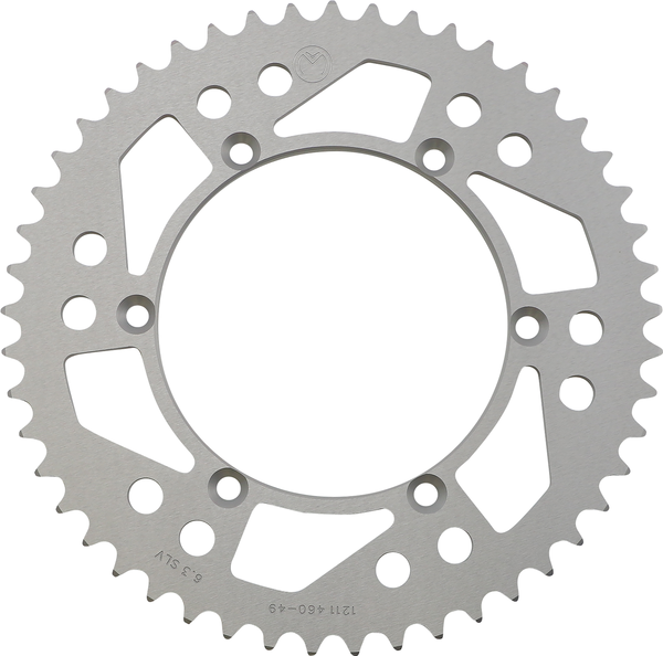 MOOSE RACING Rear Aluminum Sprocket Silver -0