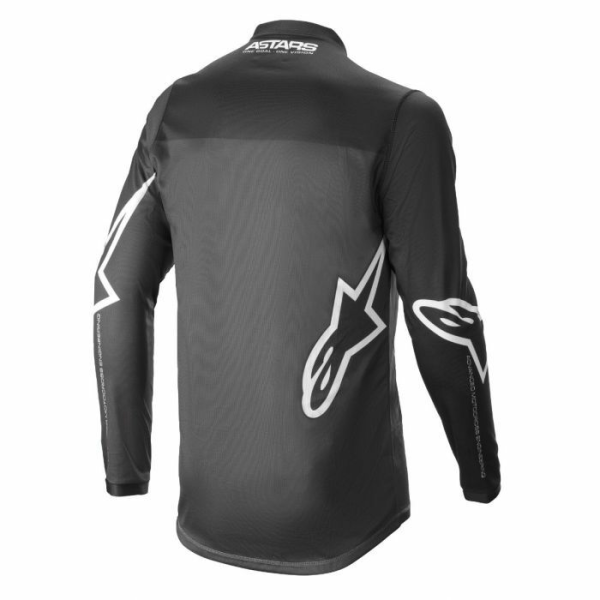 Tricou Alpinestars Racer Braap Black Anthracite/White-0