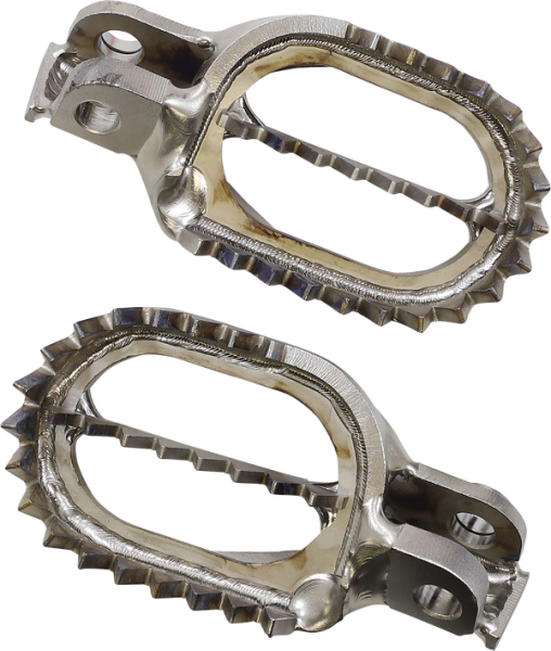 MOOSE RACING Titanium Footpegs Silver -1