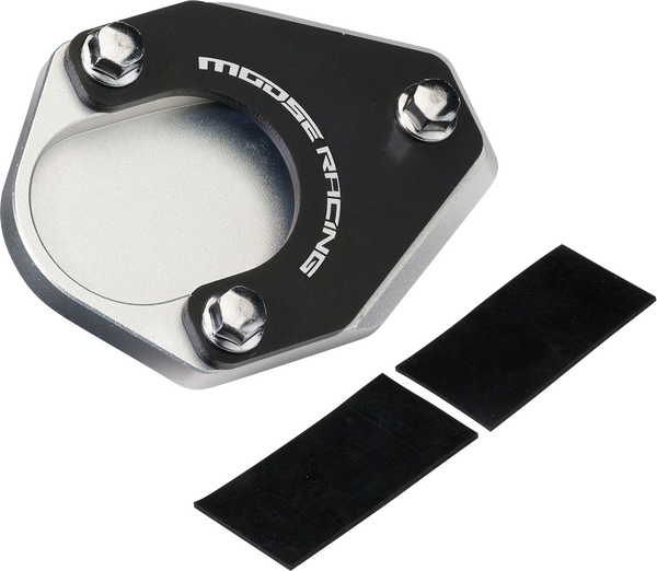 MOOSE RACING Kickstand Pad Extension Black, Chrome -0