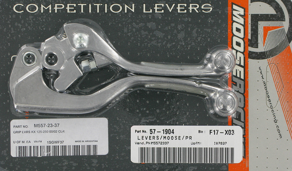 MOOSE RACING Competition Lever Clear, Silver -0