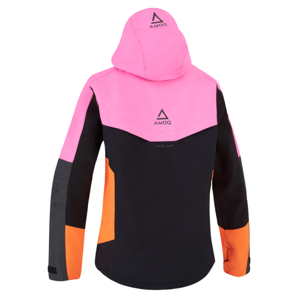 Geaca Dama Snowmobil AMOQ Aspect Pink/Black/Orange-1