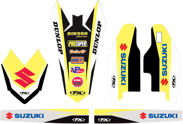 Trim Kit Graphics Black, White, Yellow