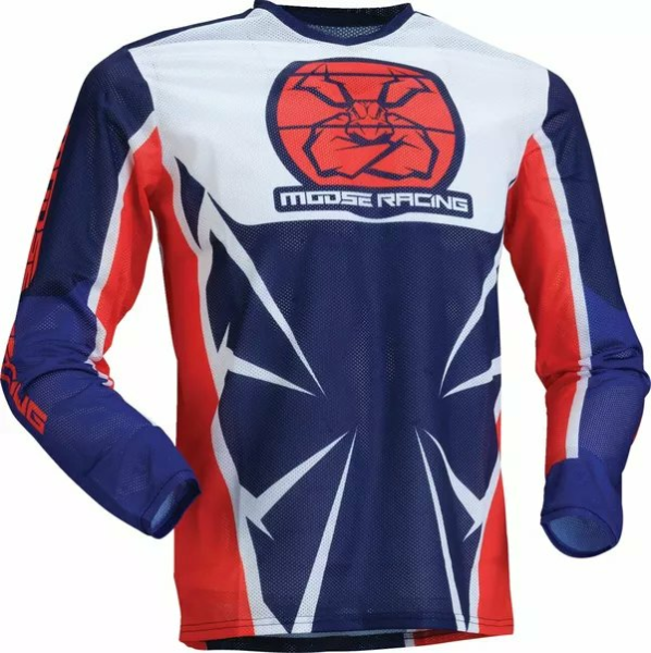 MOOSE RACING Youth Agroid Mesh Jersey Blue, Red -a2a77cb87c765553675961618bb3c988.webp