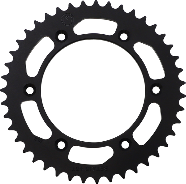 MOOSE RACING Rear Aluminum Sprocket Black -0