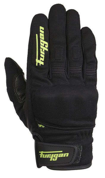 Manusi Textile Furygan JET D3O Black/Fluo Green