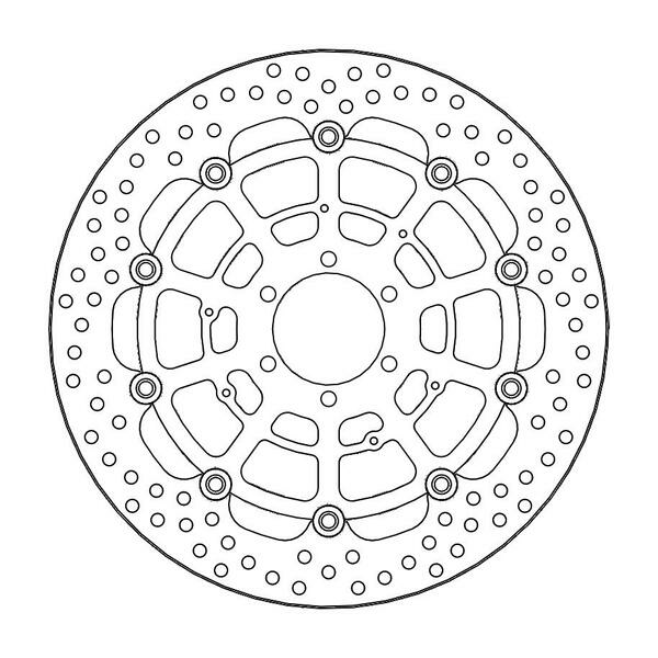 Halo Series Floating Rotor Black, Stainless Steel