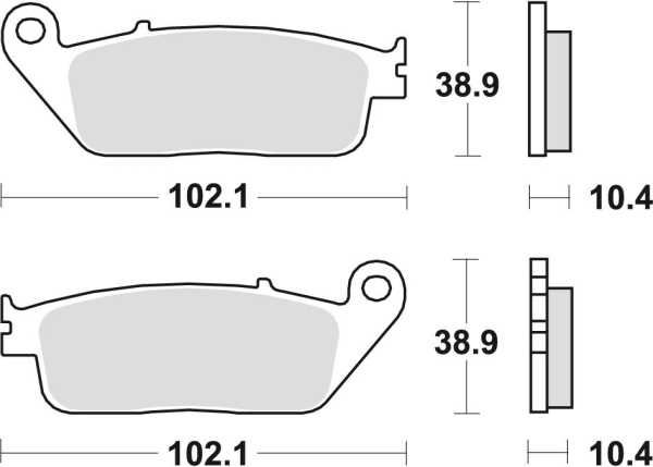 Placute frana spate TRW Organice HONDA CBR 1000F '90-'92 /ST 1100 '90-'95/YAMAHA MT-01 '05-'12