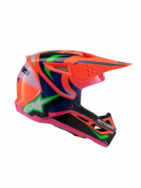 Alpinestars Youth S-m3 Deegan Helmet Orange, Pink, Purple -0