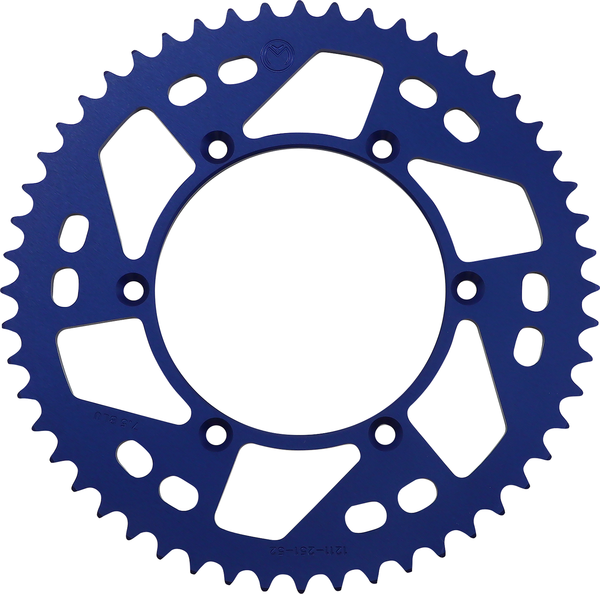 MOOSE RACING Rear Aluminum Sprocket Blue -0