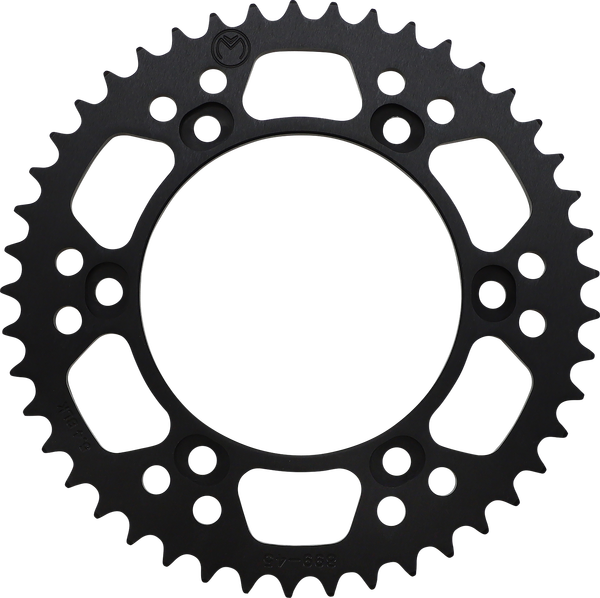 MOOSE RACING Rear Aluminum Sprocket Black -0