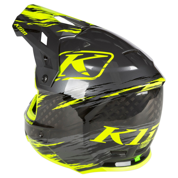 Casca Snowmobil Klim F3 Carbon Pro ECE Ascent Black - Asphalt-15