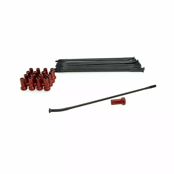 KITE Spoke And Nipple Replacement Kit Black, Red 