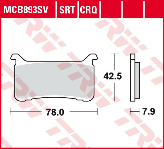 Placute frana fata TRW Sinterizate STREET HONDA CB 1000 R '18-'19/CB 1100R '17-'19/CBR 1000 R FIREBLADE '17-'19/ VFR 800 '17-'19