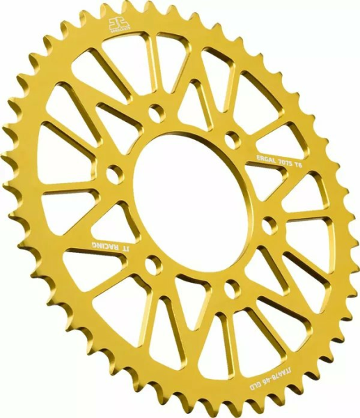 JT SPROCKETS Aluminum Rear Sprockets Gold 