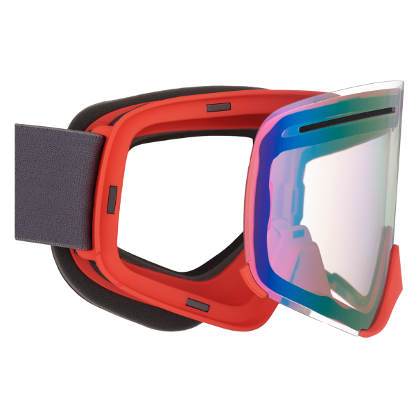 AMOQ Vision Vent+ Magnetic Goggles Grey-Red - Red Mirror-0