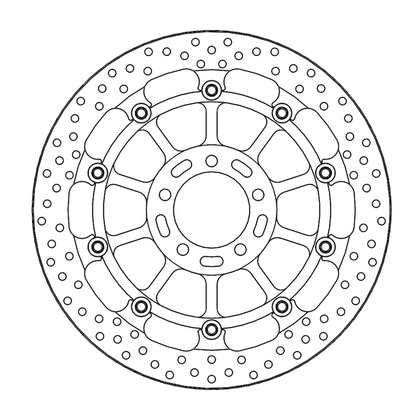 Halo Series Floating Rotor Silver, Stainless Steel