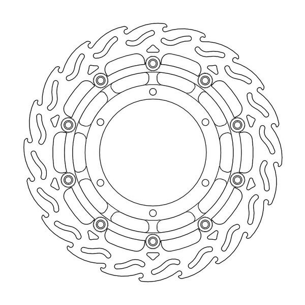 Flame Series Floating Rotor Black